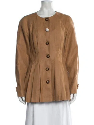 Pre-owned Veronica Beard Linen Jacket In Neutrals