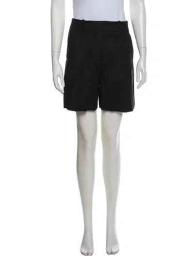 Pre-owned Veronica Beard Linen Knee-length Shorts In Black