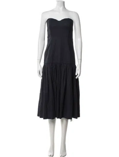 Pre-owned Veronica Beard Linen Mini Dress In Blue