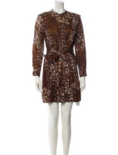 Pre-owned Veronica Beard Linen Mini Dress In Neutral