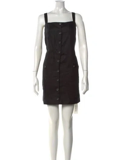 Pre-owned Veronica Beard Linen Mini Dress W/ Tags In Black