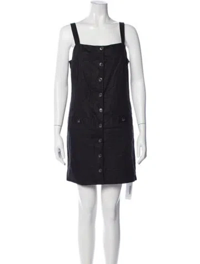 Pre-owned Veronica Beard Linen Mini Dress W/ Tags In Black
