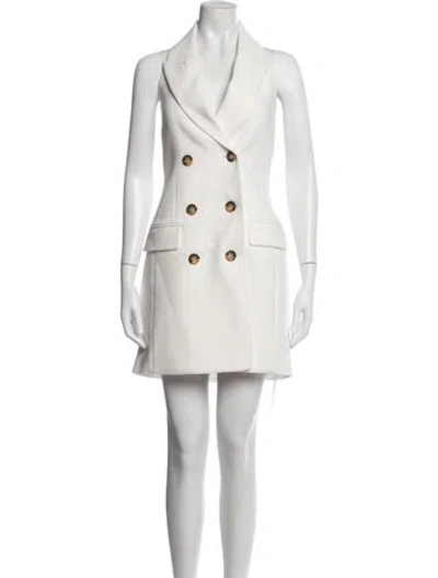 Pre-owned Veronica Beard Linen Mini Dress W/ Tags In Neutrals