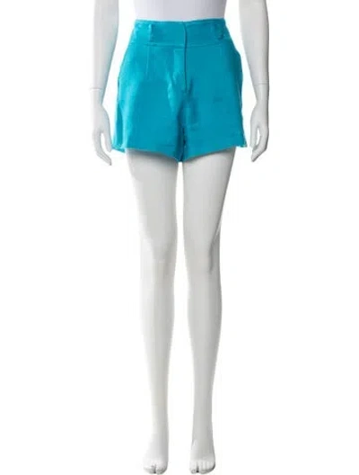 Pre-owned Veronica Beard Linen Mini Shorts In Blue