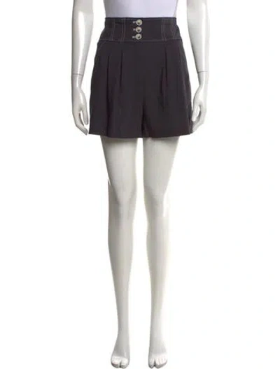 Pre-owned Veronica Beard Linen Mini Shorts In Gray