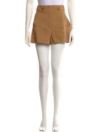 Pre-owned Veronica Beard Linen Mini Shorts In Neutral