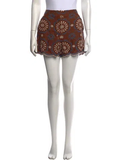 Pre-owned Veronica Beard Linen Mini Shorts In Neutral