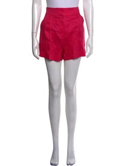 Pre-owned Veronica Beard Linen Mini Shorts In Pink