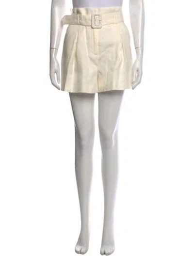 Pre-owned Veronica Beard Linen Mini Shorts W/ Tags In Neutrals