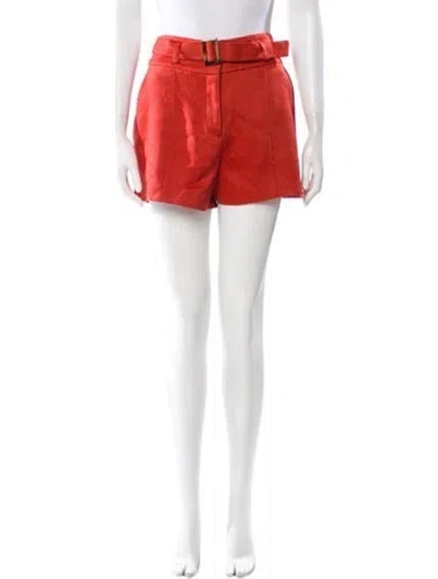 Pre-owned Veronica Beard Linen Mini Shorts W/ Tags In Red