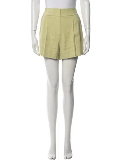 Pre-owned Veronica Beard Linen Mini Shorts W/ Tags In Yellow