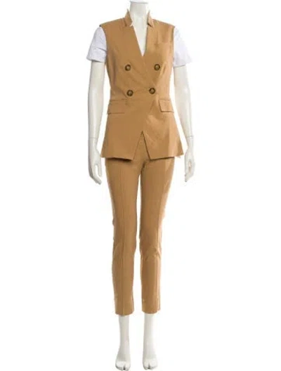 Pre-owned Veronica Beard Linen Pant Set In Neutral