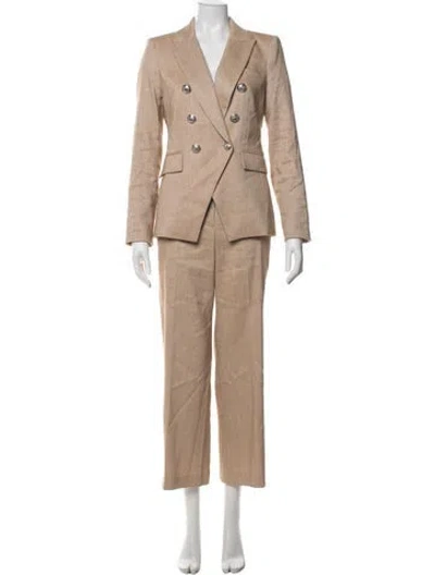 Pre-owned Veronica Beard Linen Pant Set In Neutrals