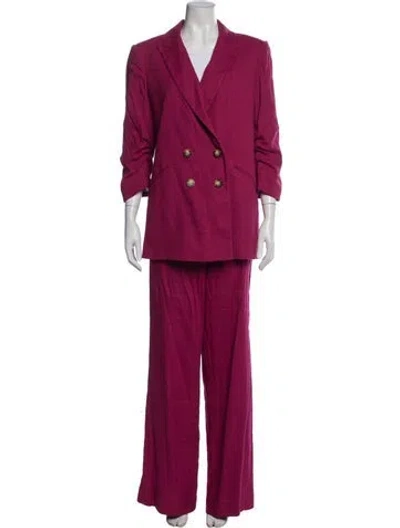 Pre-owned Veronica Beard Linen Pant Set In Pink