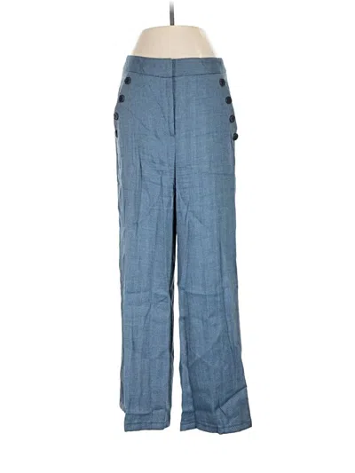 Pre-owned Veronica Beard Linen Pants In Blue