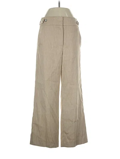 Pre-owned Veronica Beard Linen Pants In Tan