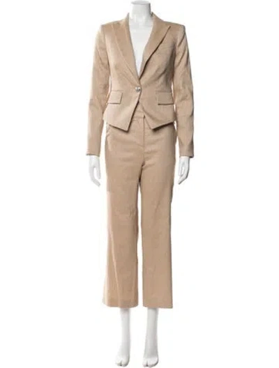 Pre-owned Veronica Beard Linen Pantsuit W/ Tags In Neutral