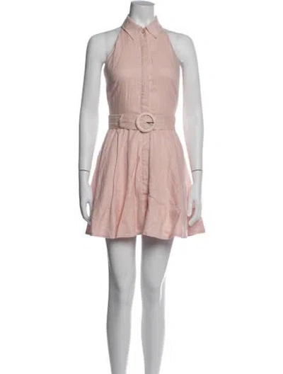 Pre-owned Veronica Beard Linen Sleeveless Top In Pink