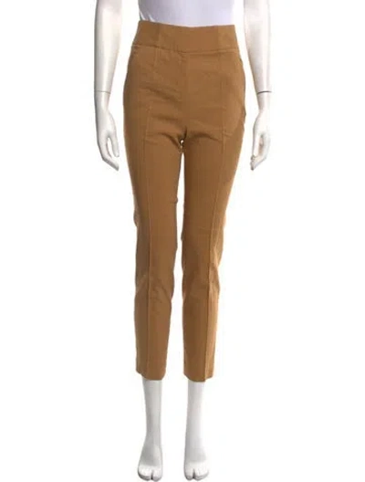 Pre-owned Veronica Beard Linen Straight Leg Pants In Neutrals