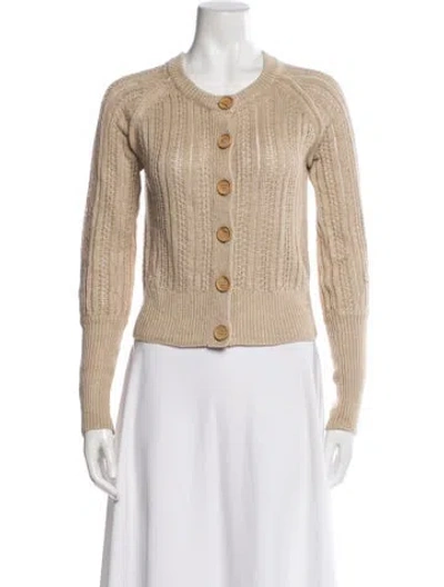 Pre-owned Veronica Beard Linen Sweater In Neutral