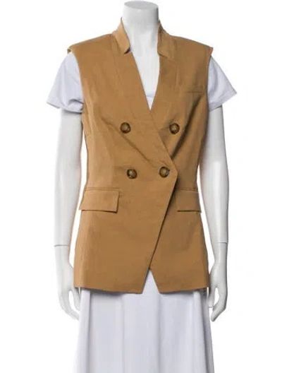 Pre-owned Veronica Beard Linen Vest W/ Tags In Neutral