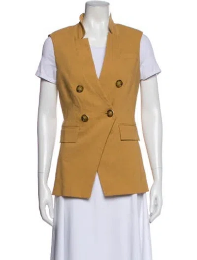 Pre-owned Veronica Beard Linen Vest W/ Tags In Neutral