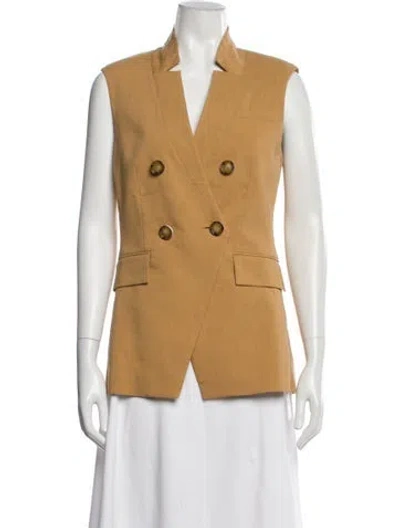 Pre-owned Veronica Beard Linen Vest W/ Tags In Neutral