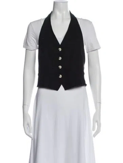 Pre-owned Veronica Beard Linen Vest In White