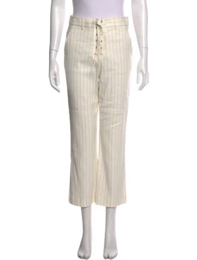 Pre-owned Veronica Beard Linen Wide Leg Pants