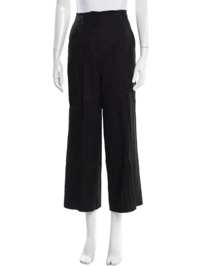 Pre-owned Veronica Beard Linen Wide Leg Pants In Blue