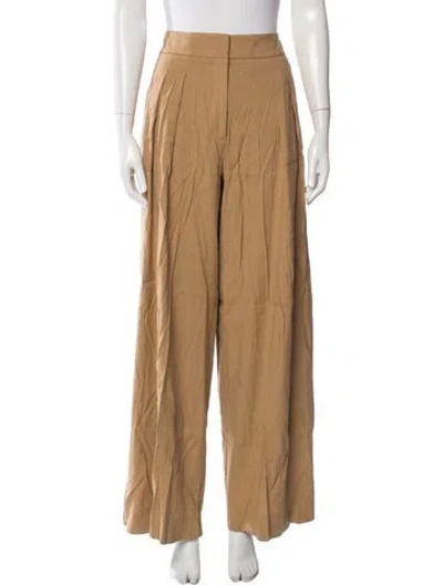 Pre-owned Veronica Beard Linen Wide Leg Pants In Neutrals