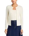 Veronica Beard Lira Pointelle Cardigan In White