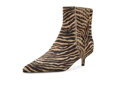 Veronica Beard 45mm Lisa Zebra Calf Hair Ankle Boots In Black