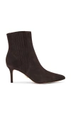 Veronica Beard Lisa Suede Mid-heel Bootie In 浓咖啡色
