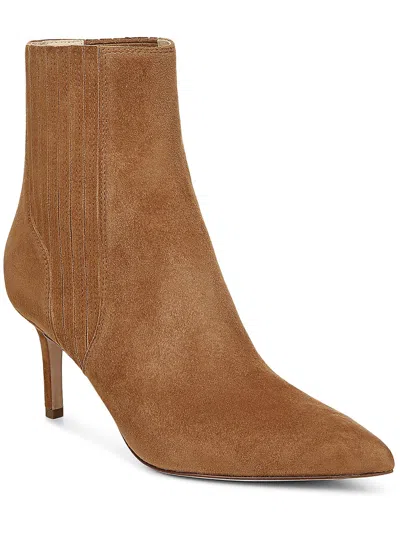 Veronica Beard Lisa Suede Stiletto Chelsea Booties In Hazelwood