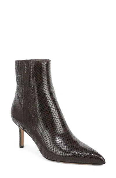 Veronica Beard Lisa 70mm Pointed Toe Bootie In Brown