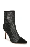 Veronica Beard Lisa Cap Toe Mesh Booties 95mm Black Diamond In Black Diamond