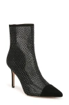 Veronica Beard Lisa Cap Toe Mesh Booties 95mm Black Diamond In Black Diamond