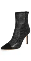 Veronica Beard Lisa Cap Toe Mesh Booties 95mm Black Diamond In Black Diamond