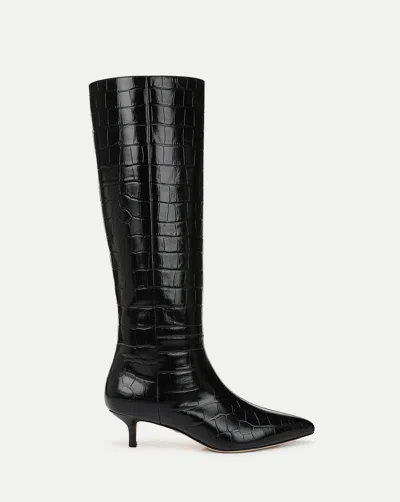 Veronica Beard Lisa Kitten-heel Boot In Black