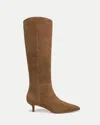 Veronica Beard Lisa Tall Shaft Boots Hazelwood In Brown