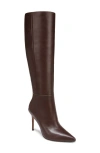 Veronica Beard Lisa Leather Stiletto Boots In Espresso