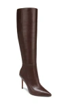 Veronica Beard Lisa Leather Stiletto Boots In Espresso