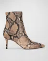 Veronica Beard Lisa Pointed Toe Bootie In Latte