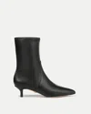 Veronica Beard Lisa Stretch Kitten-heel Ankle Boot In Black