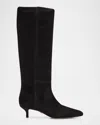 Veronica Beard Lisa 70 Knee High Boot In Black