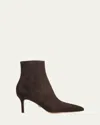 Veronica Beard Lisa Suede Stiletto Ankle Booties