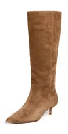 Veronica Beard Lisa Tall Shaft Boots Hazelwood In Brown