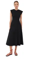 Veronica Beard Draped Dress In Black