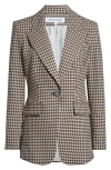 Veronica Beard Livvy Check Dickey Jacket In Multi